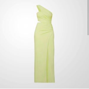 BCBGMAXAZRIA Matte Jersey Cutout Gown